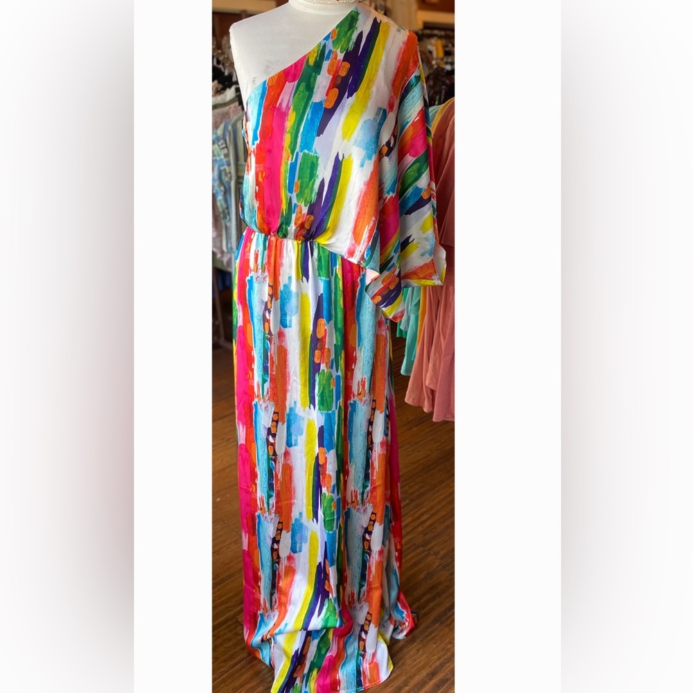 Sunset on the beach maxi dress